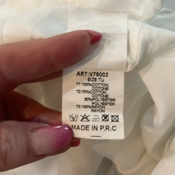 SOLD - Sexy Frayed Denim and White Cotton Sundress - Picture 11 of 12